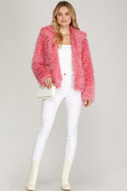 Pink Fur Jacket