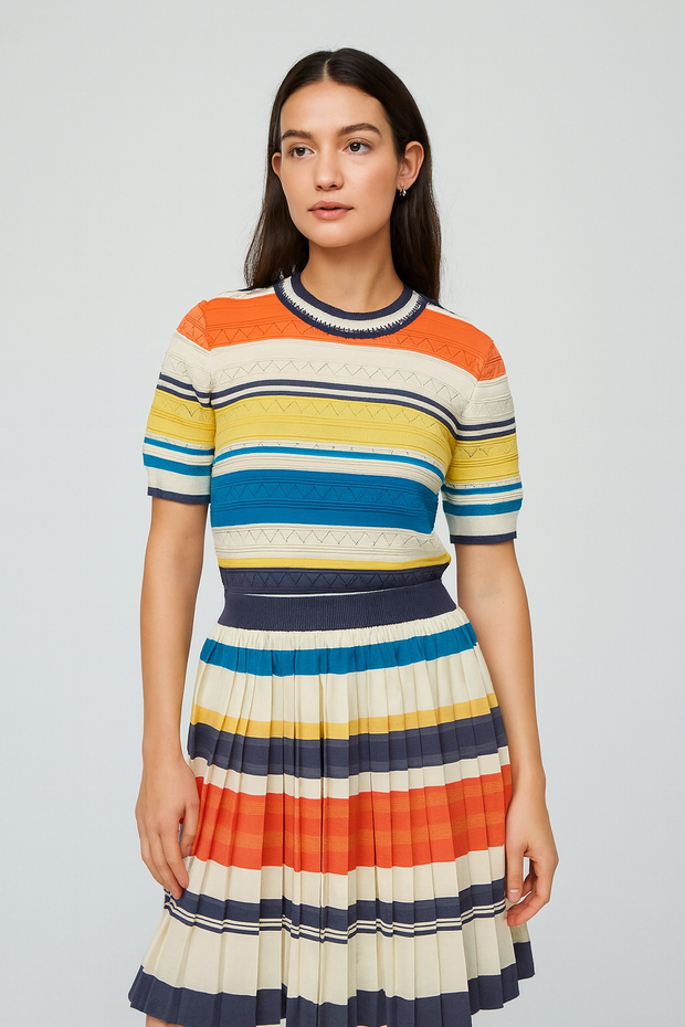 Stripe Knit Set