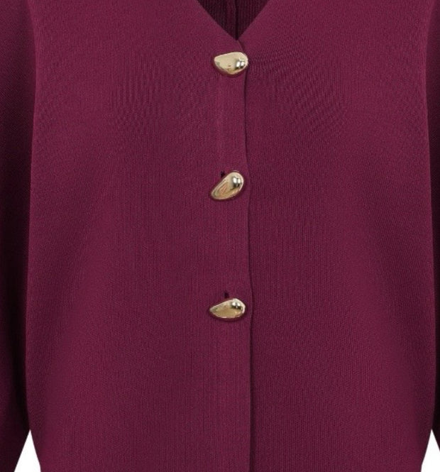 Burgundy Poise Skirt Set