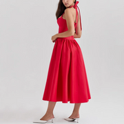 Scarlet Halter Midi Dress