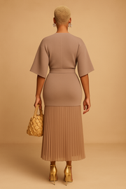 Mocha Poise Skirt Set