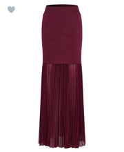 Burgundy Poise Skirt Set