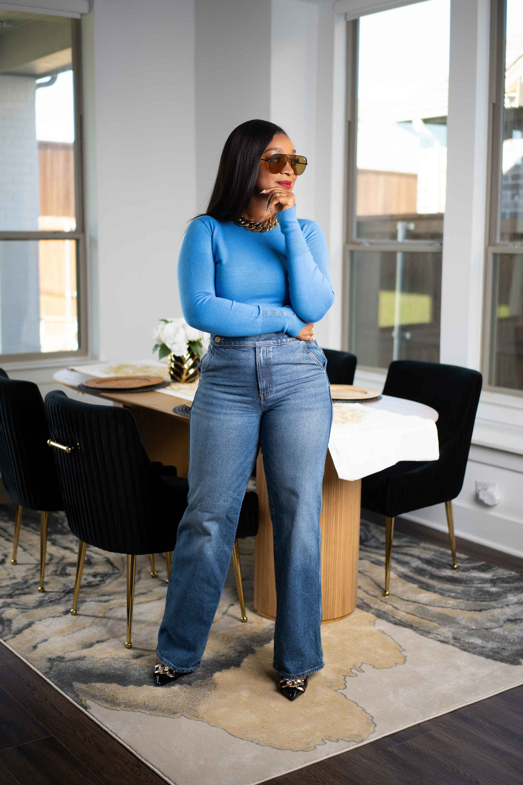 Blue cashmere top – Charistee