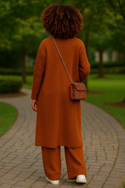 Mocha Cozy Knit Lounge Set