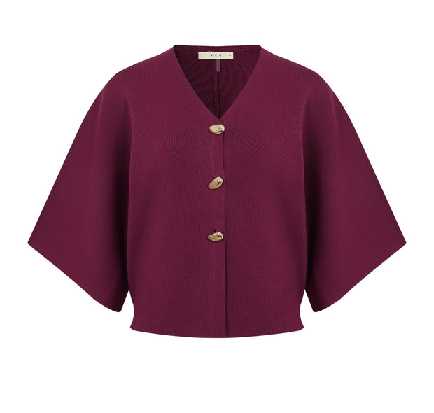 Burgundy Poise Skirt Set