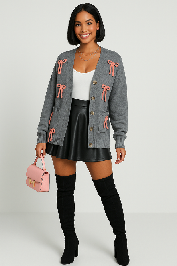 BOW CARDIGAN