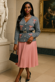 BOW CARDIGAN