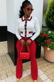 White Luxe Cardigan Set