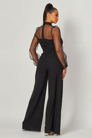 Mesh Black Jumpsuit