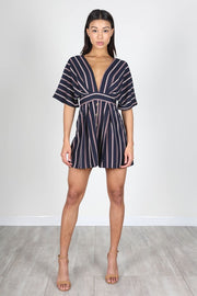 Stripe Plunge Dress