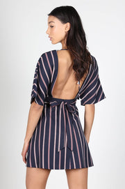 Stripe Plunge Dress